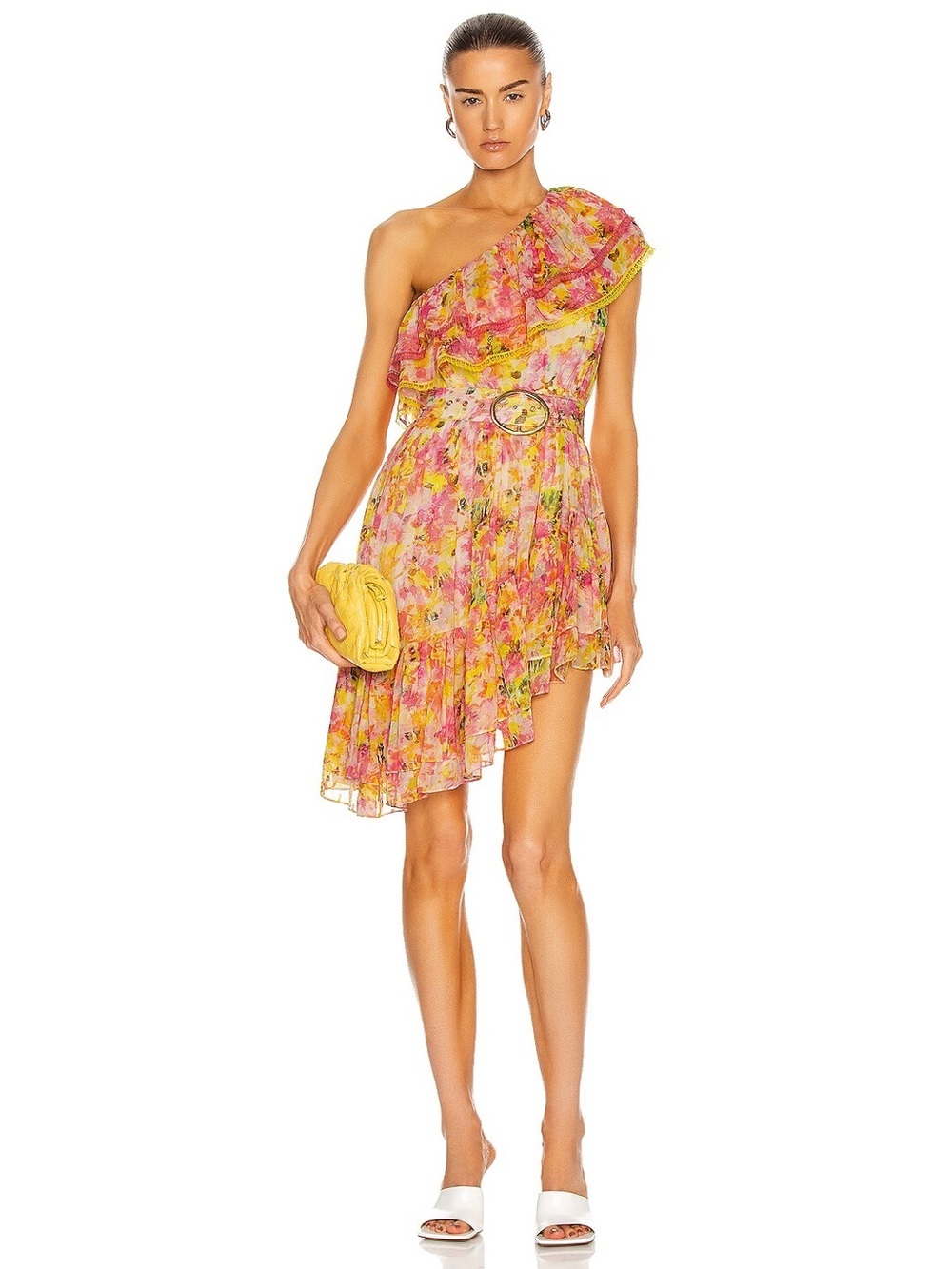 Rococo Sand Nesh One Shoulder Mini Dress NWT XS